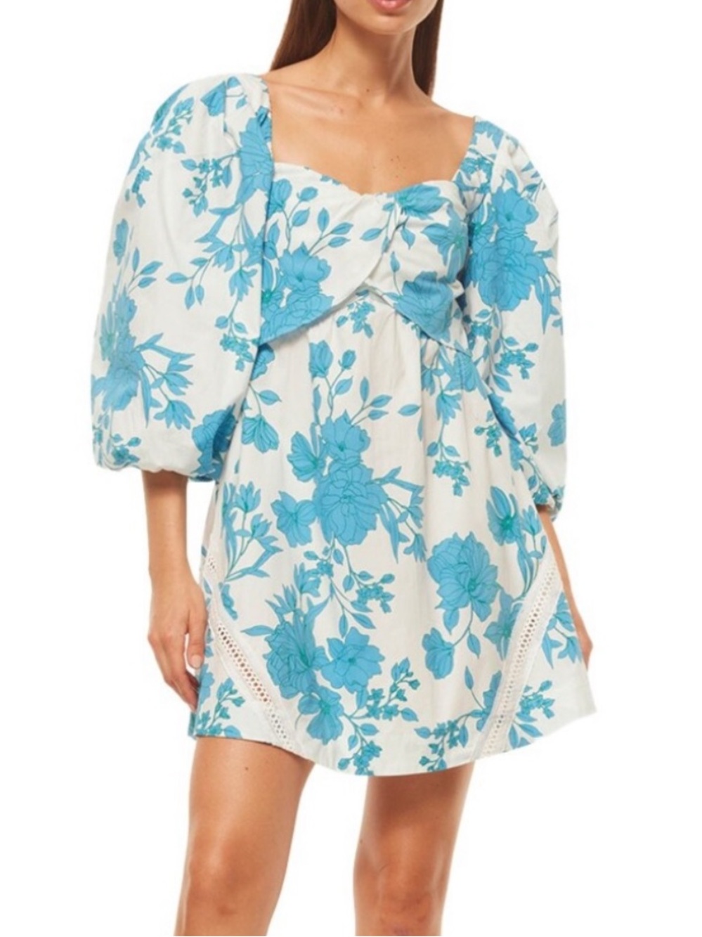 NWT MISA LOS ANGELES Giada Dress in Turquoise Flora